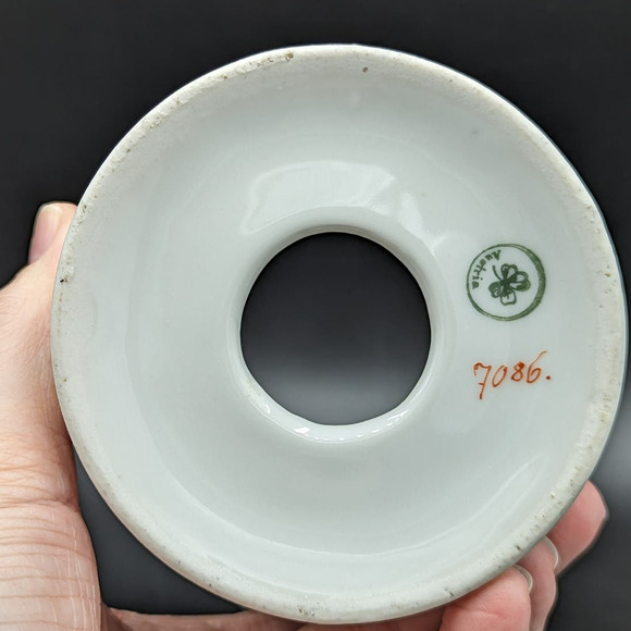 Vintage Porcelain Hand Painted Made In Austria Condensed Milk Container - Picture 4 of 16